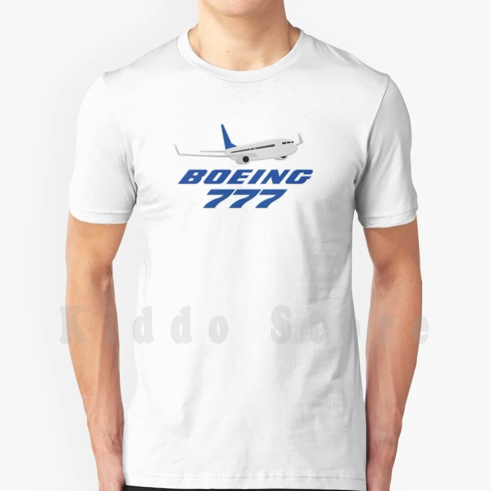 Boeing 777 T Shirt Cotone Uomo Stampa Fai Da Te Cool Tee Boeing Airbus Cessna Aereo Aeroplano Volare Volo Aviazione Pilota Capitano