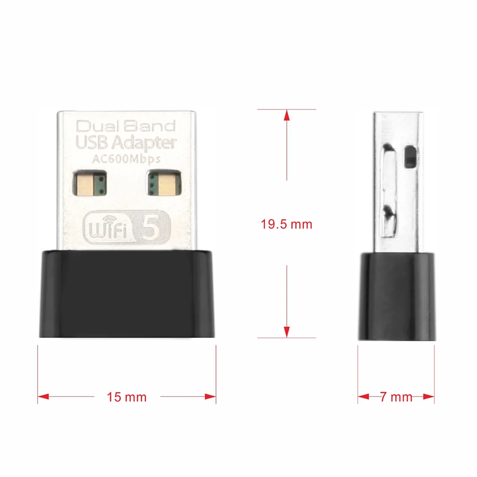 Creacube Новый мини 600 м USB WiFi адаптер беспроводная сетевая карта Wifi приемник 2 4/5G
