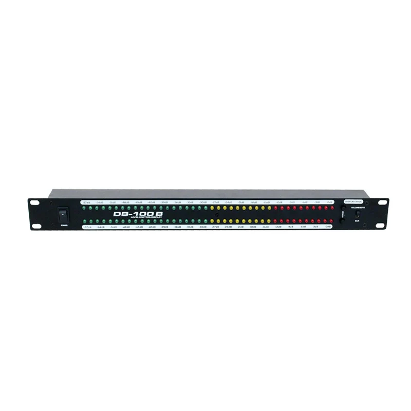 Профессиональный Сценический домашний усилитель динамик двойной 40 спектр аудио светодиодный стерео индикатор уровня-57dB-0dB T0981