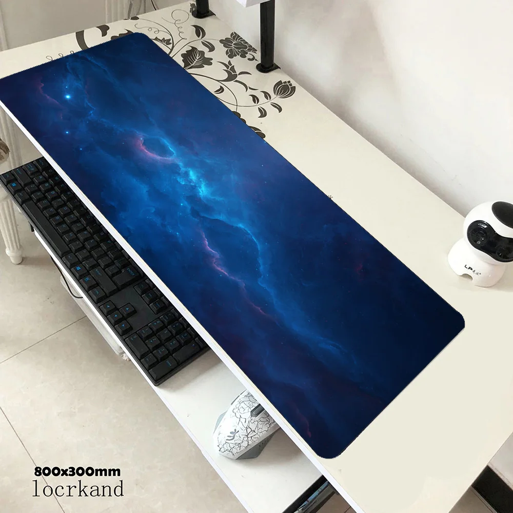  Nebula mousepad 900x400x3mm gaming mouse pad locked edge gamer mat computer desk padmouse keyboard 