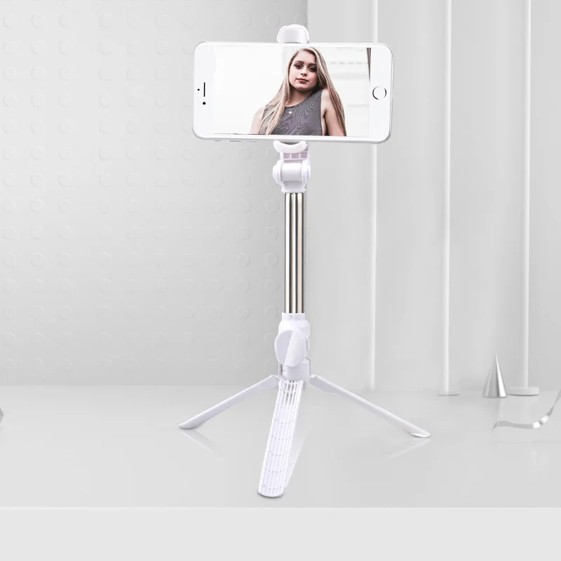 Bluetooth-compatible Selfie Stick Tripod Mini Tripod Monopod Selfie Stick Wireless with Button for Iphone Android