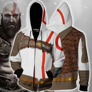 

Kratos Autumn 3D Printed Hoodies God of War Men Women Couple sweatshirt Halloween Casual Pullovers Streetwear Tops