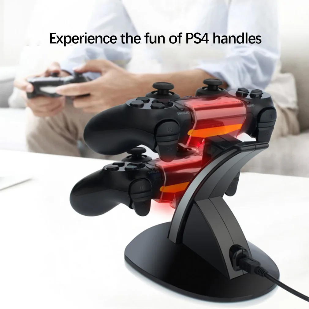 

Dual USB Handle Fast Charging Dock Station Stand Charger for Sony for PS4 Controller