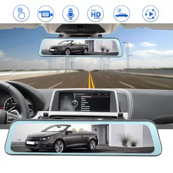 

11.66in 1080P Car DVR Camera Night Vision Video Recorder Dual Lens Dash Cam Universal for Car Driving Recorder