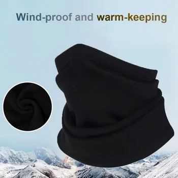

Riding Adjustable Snood Comfortable Men Women Autumn Winter Fleece Windproof Hiking Solid Neck Warmer Soft Cycling Outdoor