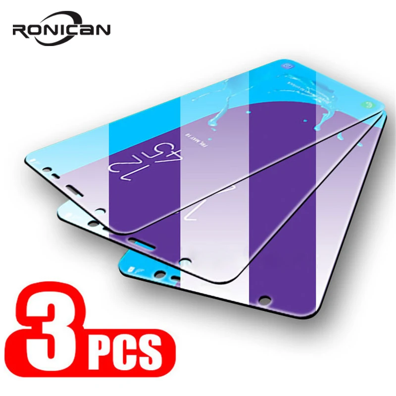 

3Pcs Protective Glass for Samsung Galaxy A7 A9 2018 J6 A6 A8 J4 Plus Screen Protector 2.5D Tempered Glass for Samsung J6 J4 2018
