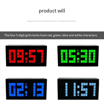 

Modern Led Alarm Clock Temperature Humidity Electronic Desktop Digital Table Clocks