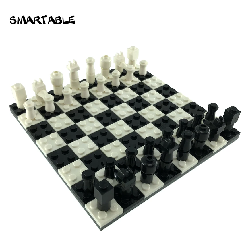 Smartabela, Conjunto Xadrez Icônico, Peças Moc, Brinquedos