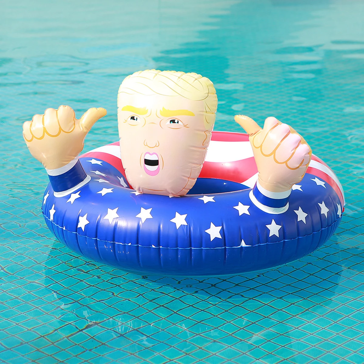 New Creative Swimming Rings Pool Float Donald Trump American Flag Pool Inflatable Swimming Floats 42 inch