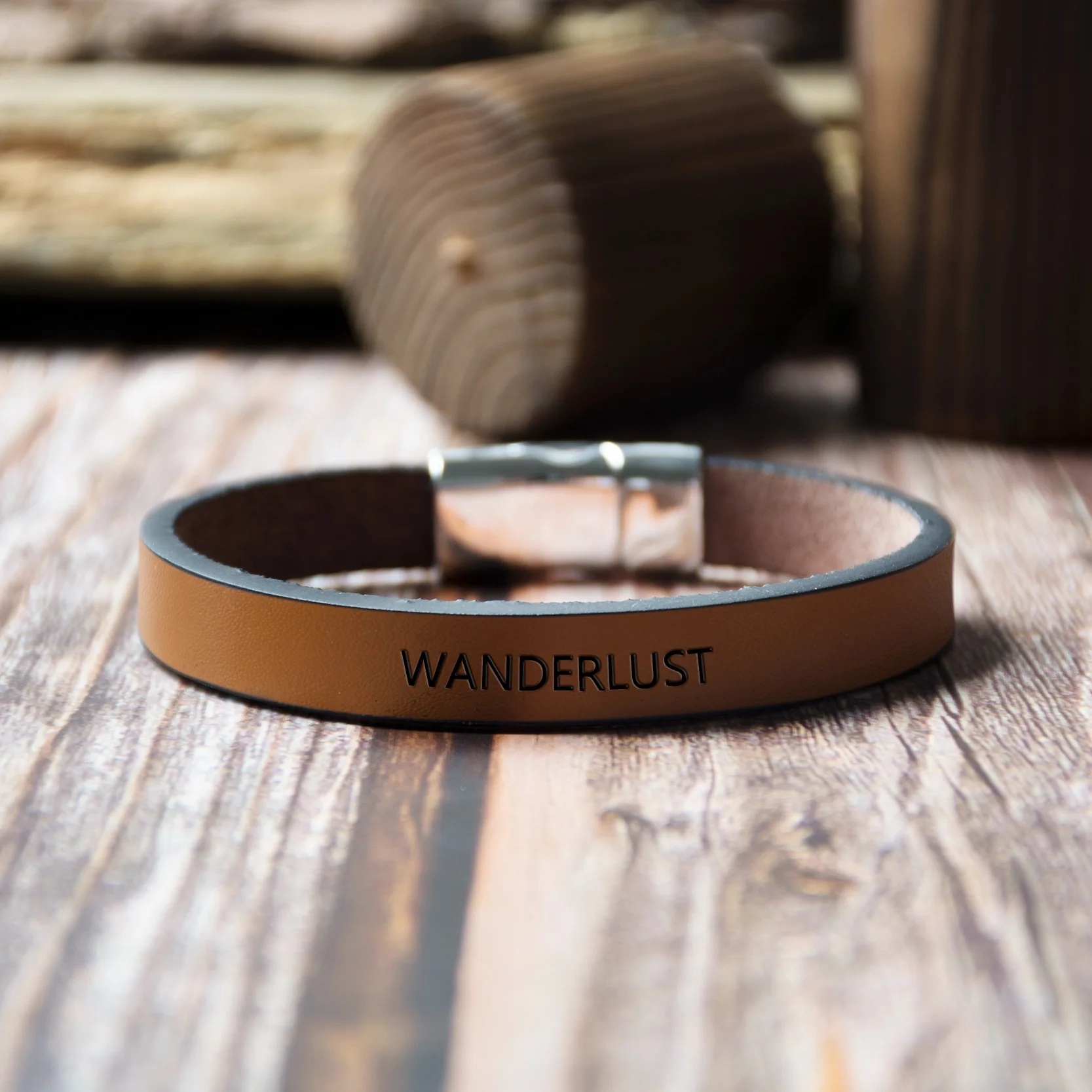 WANDERLUST кожаный браслет сообщение манжеты браслеты для женщин и мужчин браслет с защелкой мантра манжеты для мужчин и женщин подарок