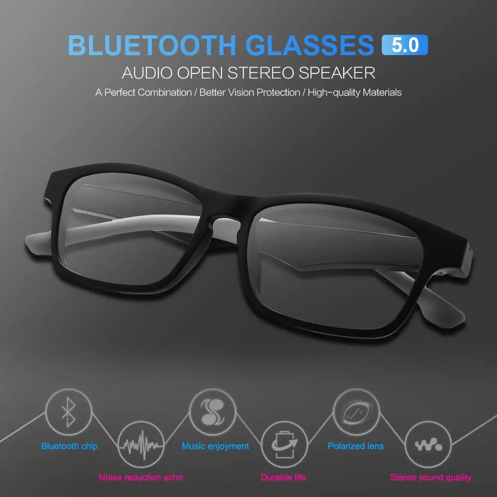 

K1 Audio Glasses Smart Wireless Bluetooth Headset Glasses Sports Anti-Blue Bluetooth Glasses Hands-Free Calling Music Open Ear