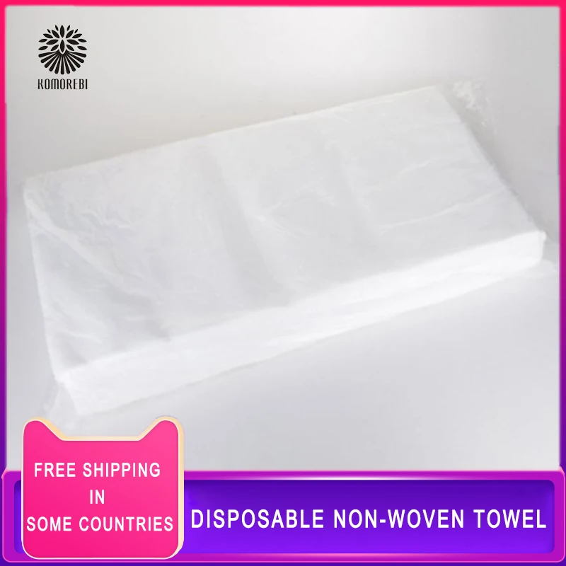 

95 Pcs Non-Woven Towel for Outdoor Travel 28 x 58cm Travel Towel Non-Woven SPA Salon Towel, Beauty Foot Bath Disposable Towel