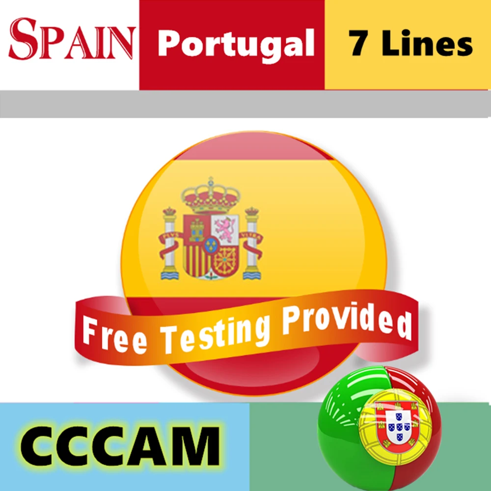 

7 Lines 1 Year CCCAM lines for Digital TV Satellite Receiver DVB-S2 Receptor Set Top Box One Year Cccam Cline Spain