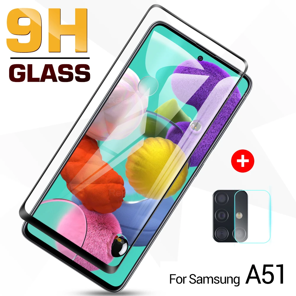 2 в 1 Защитная пленка для объектива камеры Samsung Galaxy A51 A71 закаленное стекло samsung a51 a71