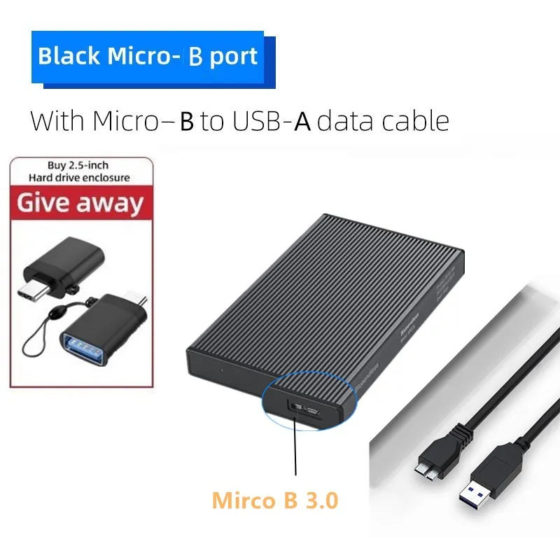 

Blueendless HDD Case 2.5 SATA to USB 3.0 Hard Drive CASE for SSD Disk Tool free box Type C 3.1 Case External HDD Enclosure