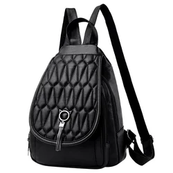 Fashion Woman Backpack High Quality Youth Leather Backpacks for Teenage Girls Female School Bag  Large Capacity Travel Backpacks