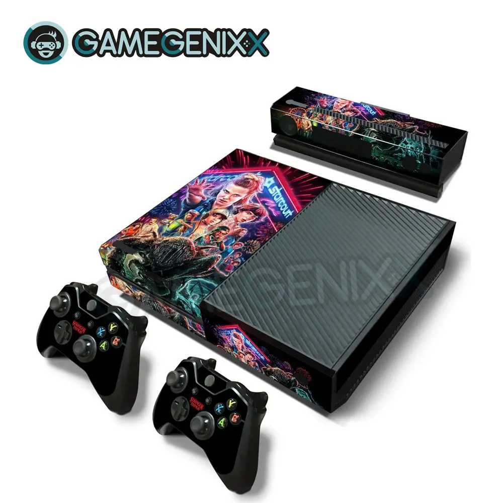 GAMEGENIXX кожаный виток винилопласта с наклейкой чехол Полный набор для Xbox one консоли и 2 контроллера-ужас крови