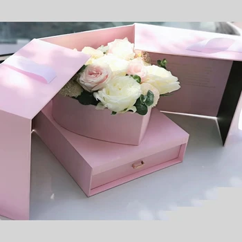 

Valentine's Day Gift Box Flower Boxes Decorative Soap Rose Flower Wedding Girlfriend Surprise Birthday Perfect Gift For Women