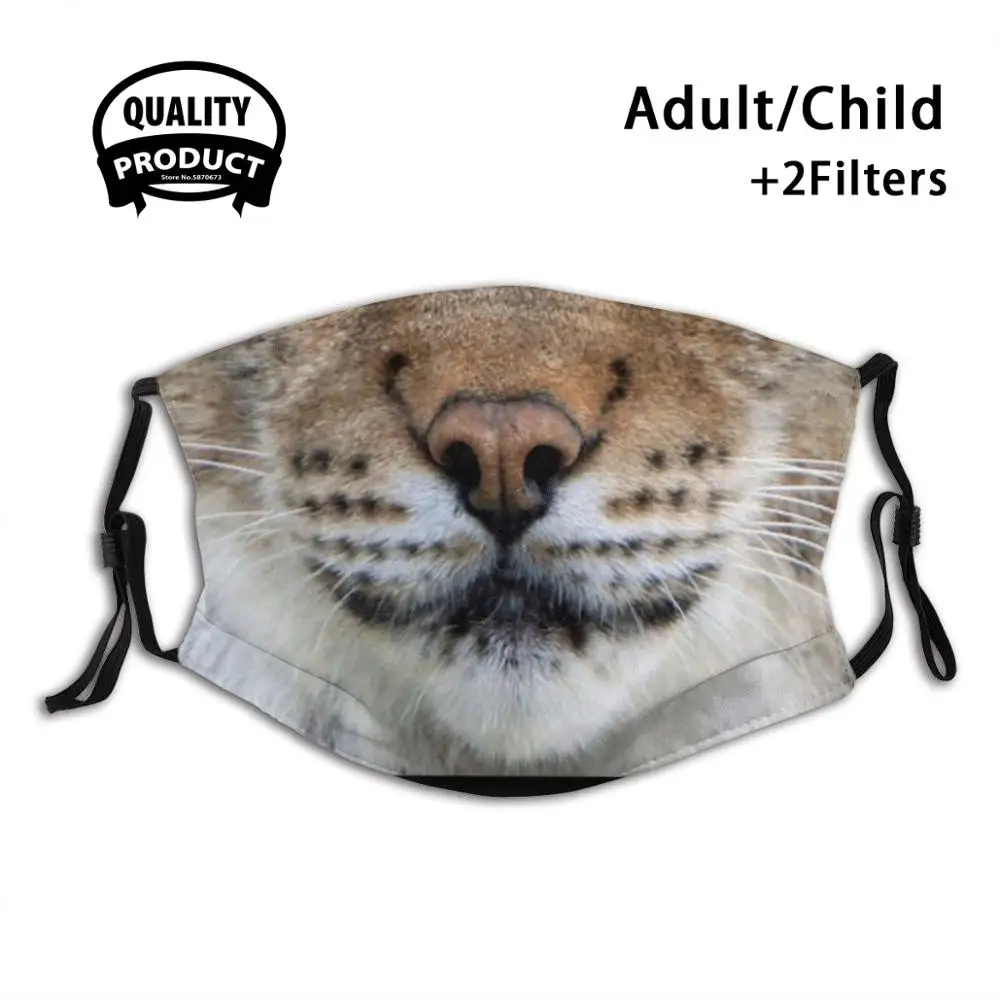 

Lynx Face Protective Mask Face Mask Reusable Mouth Mask Washable Filter Anti Dust Face Masks Lynx Lynxes Genus Lynx Lovers