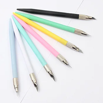 

1Set 12 Blades Engraving Pen Craft knives Non-slip Wood Paper Cutter Tool Set Cutter Carving Multi Knife Repairing Tools