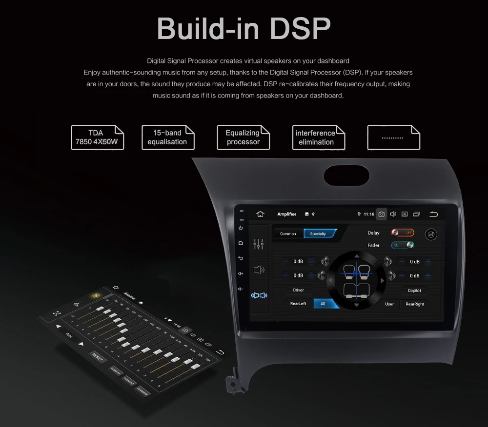 Android 9,0 Автомобильный мультимедийный плеер gps Navi для Kia Cerato K3 Forte 2012- PX6 радио DSP HDMI 2 din " ips 4 Гб+ 64 Гб wifi