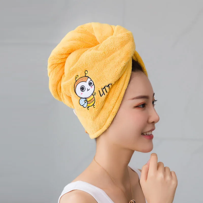 Women Girl Towels Bathroom Microfiber Rapid Drying Hair Towel Magic Shower Cap Lady Turban Head Wrap shower cap hair towel