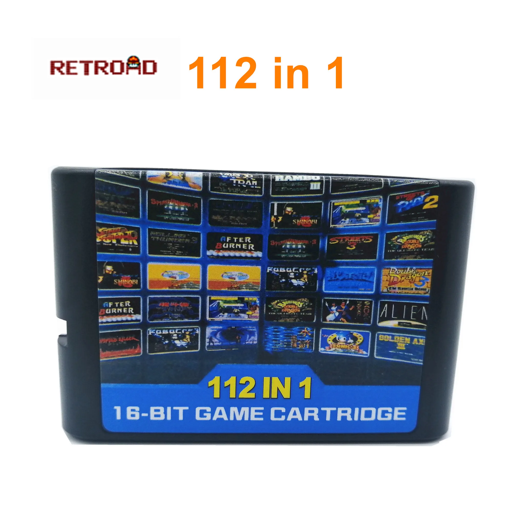 Новое поступление популярной игровой коллекции 112 в 1 для 16 битной карты Sega Mega Drive