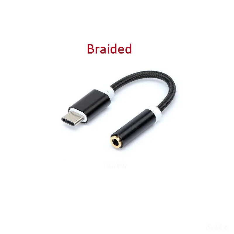 USB Type C to 3.5mm Earphone Headphone Cable Adapter USB-C to 3.5mm Jack Aux Cable for Letv 2 2pro max2 Pro 3 for Xiaomi 6 iphone charger converter Adapters & Converters