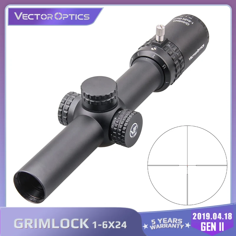 Векторная оптика GenII Grimlock 1 6x24 прицел SFP область BDC Сетка воздуха Мягкий Прицел