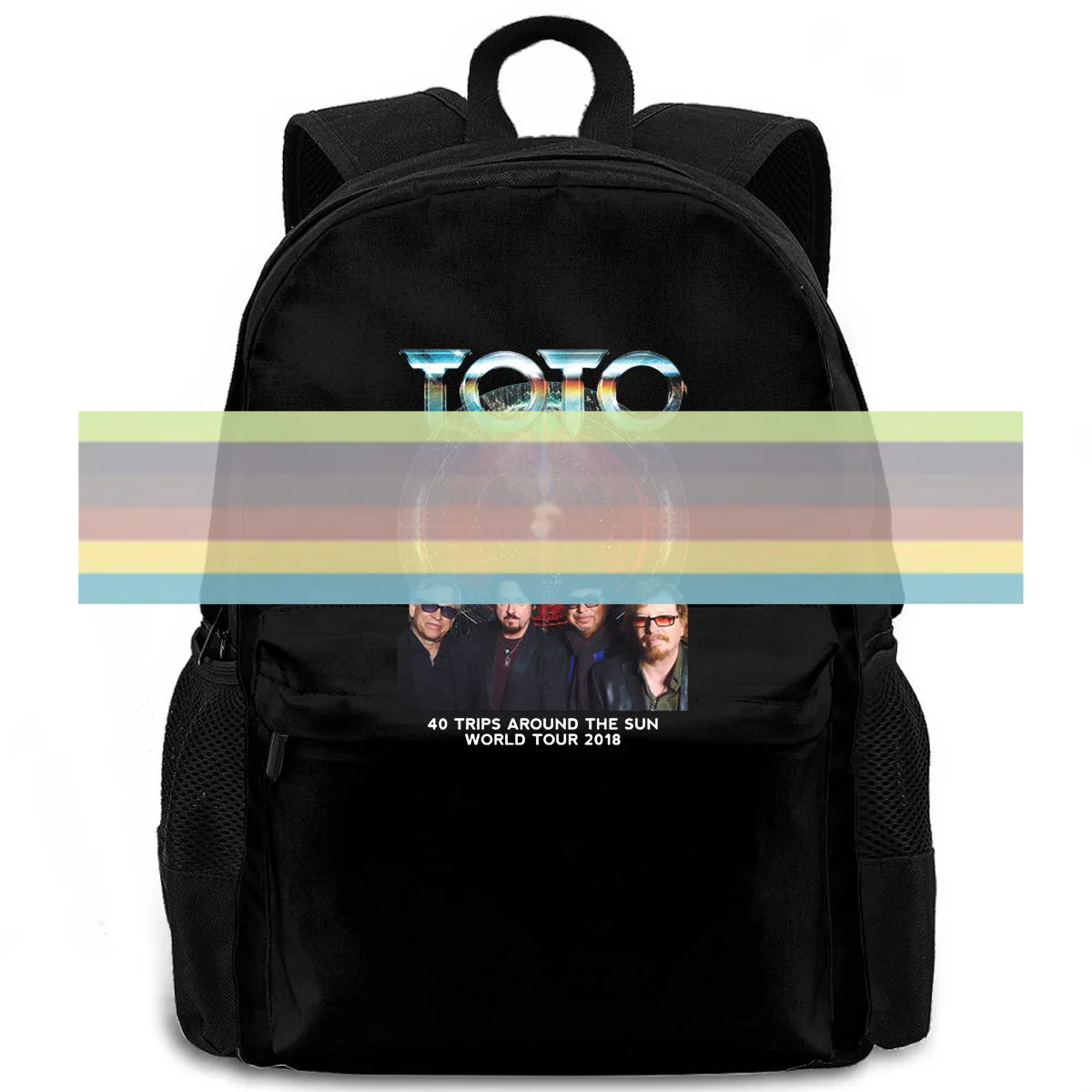 Рюкзак TOTO band 40 для мужчин и женщин дорожный Черный ранец ноутбука школы студента |