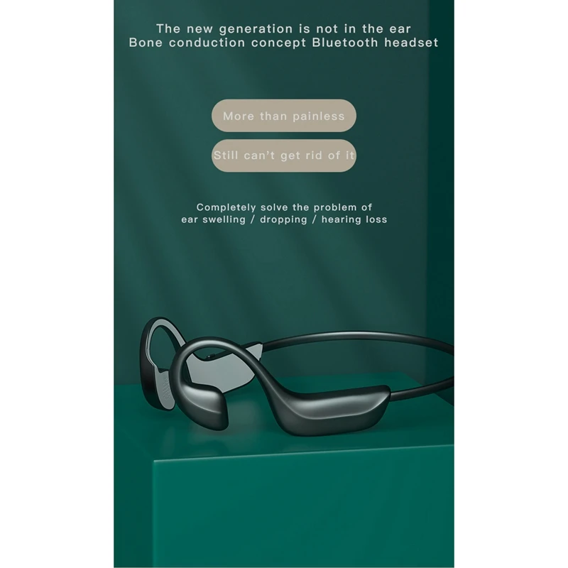 G100 Concept Bluetooth Headset for Bone Conduction Sports Wireless Bluetooth 5 1 Black Science and Technology