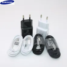 Оригинальное Адаптивное быстрое зарядное устройство samsung для Galaxy S10, S9, S8 Plus, Note 10, 9, 8, A5, A7, USB адаптер для быстрой зарядки, 1,2 м, кабель TYPE-C