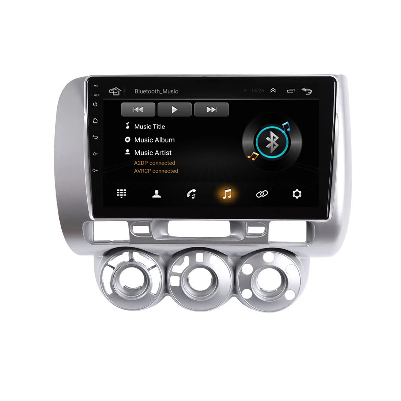 Perfect 9" 2.5D IPS Android 9.1 Car DVD Multimedia Player GPS For honda Fit jazz 2004 2005 2006 2007 car radio DSP32EQ stereo navigation 20