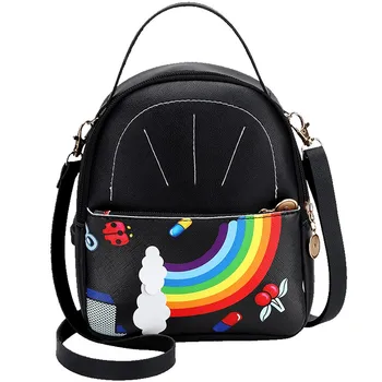 

#H30 New Designer Fashion Women Backpack Mini Soft Touch Multi-Function Small Backpack Female Ladies Shoulder Bag Girl Purse