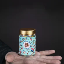 Традиционный китайский стиль керамические небольшие Герметичные банки портативные дорожные домашние хранения чайные конфеты печенье хранение кофейных зерен чайный заварник