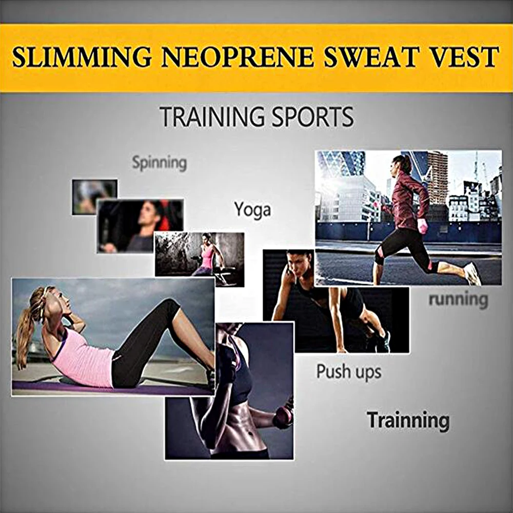 Plus Size S-5XL Men&Women Neoprene Shapewear Waist Trainer Slimming Corset Sweat Sauna Vest Thermal Body Shaper Gym Dropship US best body shaper