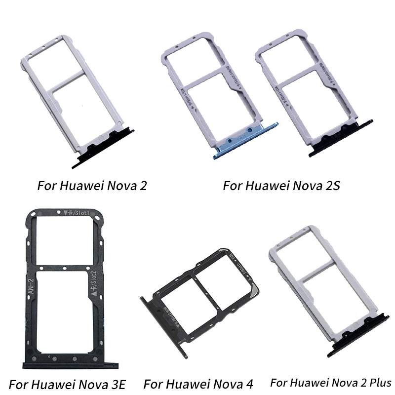 Сменные Запчасти для лотков sim-карты держатель слота для Huawei NOVA 2 2S 2Plus 3E 4