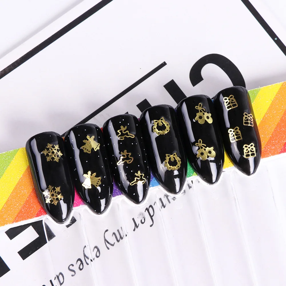 120 шт снежинка ногти блестки пайетки порошок Nailart хлопья пигментные блестки Переводные картинки для маникюра