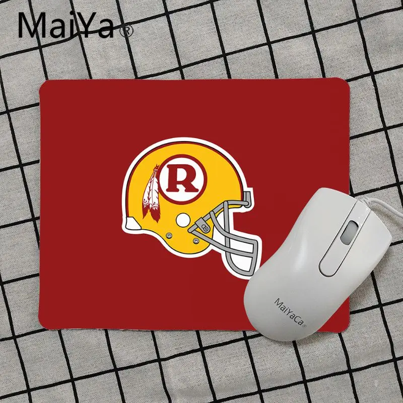 Maiya Вашингтон Редскинз уникальный настольная панель игровой резиновый коврик для компьютерной мыши PC компьютер игровой коврик для мыши - Цвет: No Lock Edge25x29cm