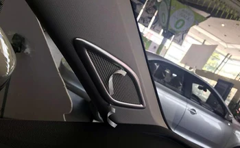 

For Volkswagen Touran 2016-2017 Accessories ABS A-Pillar Speaker Decorative Frame Trims 2 Pcs