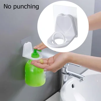 

Gel Bottle Hook Racks Hand Sanitizer Holder Wall Mounting Shower Shampoo Hanging for Household Bathroom Ornaments