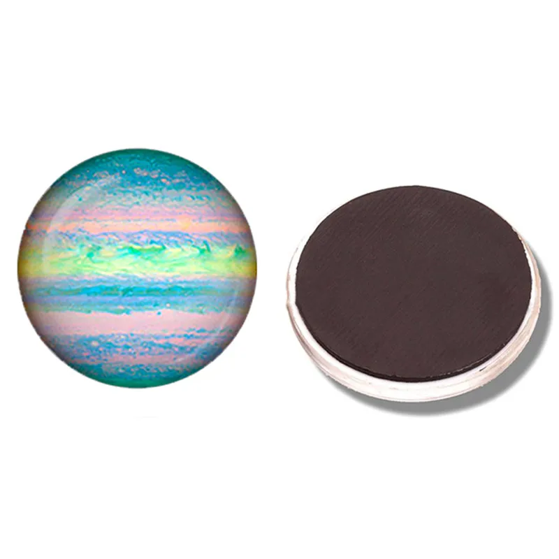30 мм круглая стеклянная планета магнит на холодильник солнечная система магниты на холодильник украшение земля Юпитер Туманность домашний декор - Цвет: 7