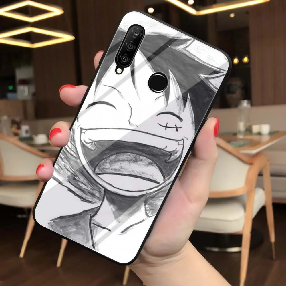 TG13 Lavaza one piece Luffy мягкий чехол из закаленного стекла для huawei Honor 8x9 mate 20 P10 P20 P30 Lite Pro P Smart Cover - Цвет: TG13