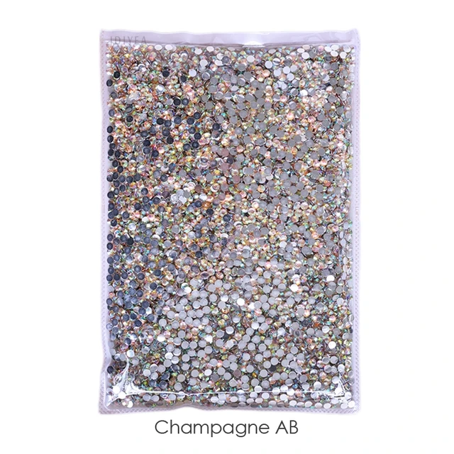 Wholesale Jelly AB Resin Non Hot Fix Rhinestones Cтразы Flatback Plastic Crystals Strass Glitters Stone Bulk Big Package for DIY Champagne AB