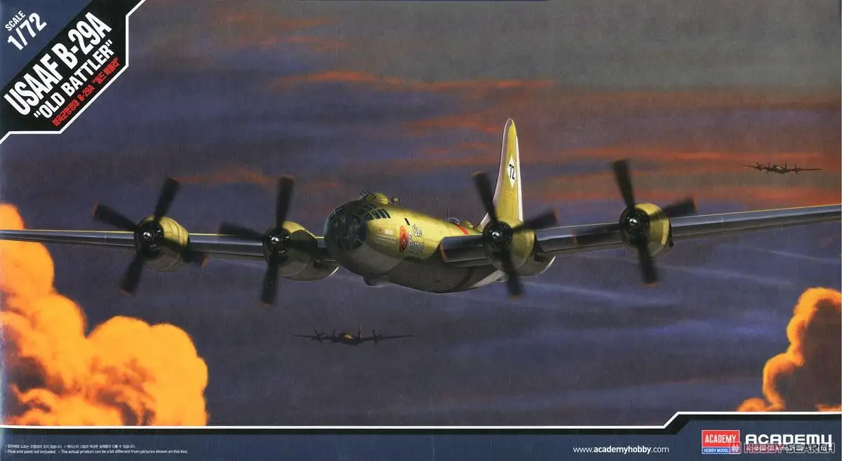 

Academy AC12517 1/72 USAAF B-29A "OLD BATTLER" PLASTIC MODEL kit