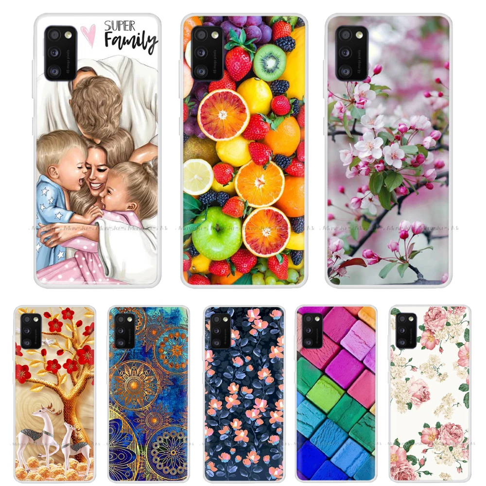 Чехол для Samsung Galaxy A41 A51 новый модный силиконовый мягкий ТПУ чехол накладка A 51