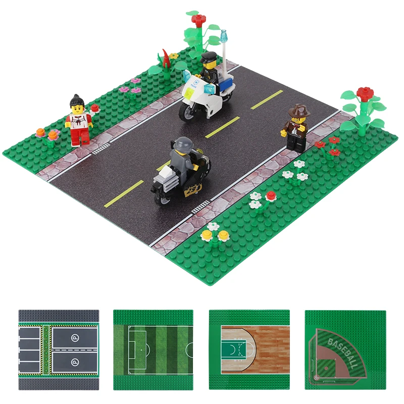 

32*32 Dots Classic Base Plates Blocks DIY Bricks Baseplates Construction Building Toys Parking lot baseball field football field