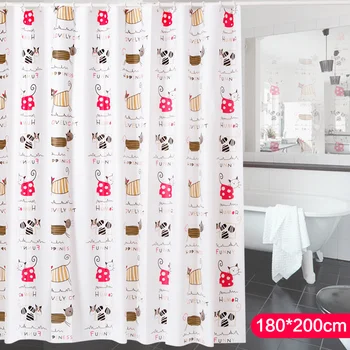 

Cartoon Thick Waterproof Shower Curtain Toilet Partition Curtain Bath Shower Curtain Cloth Partition Curtain Block Curtain D1479
