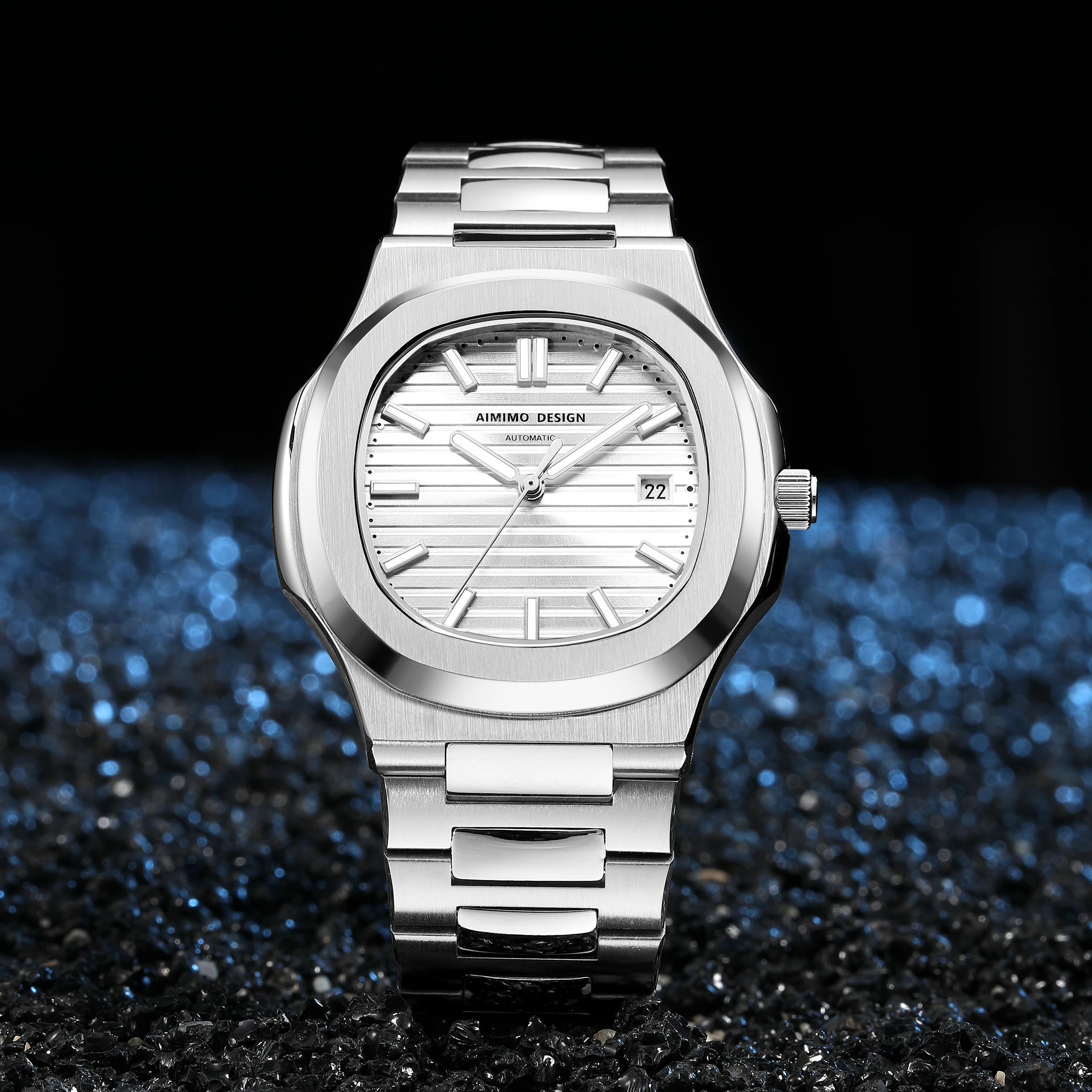 Watch for Men Japan Miyota 8215 Movement Automatic Watch Double Sided Sapphire Glass 100m Waterproof Luminous Men Watch