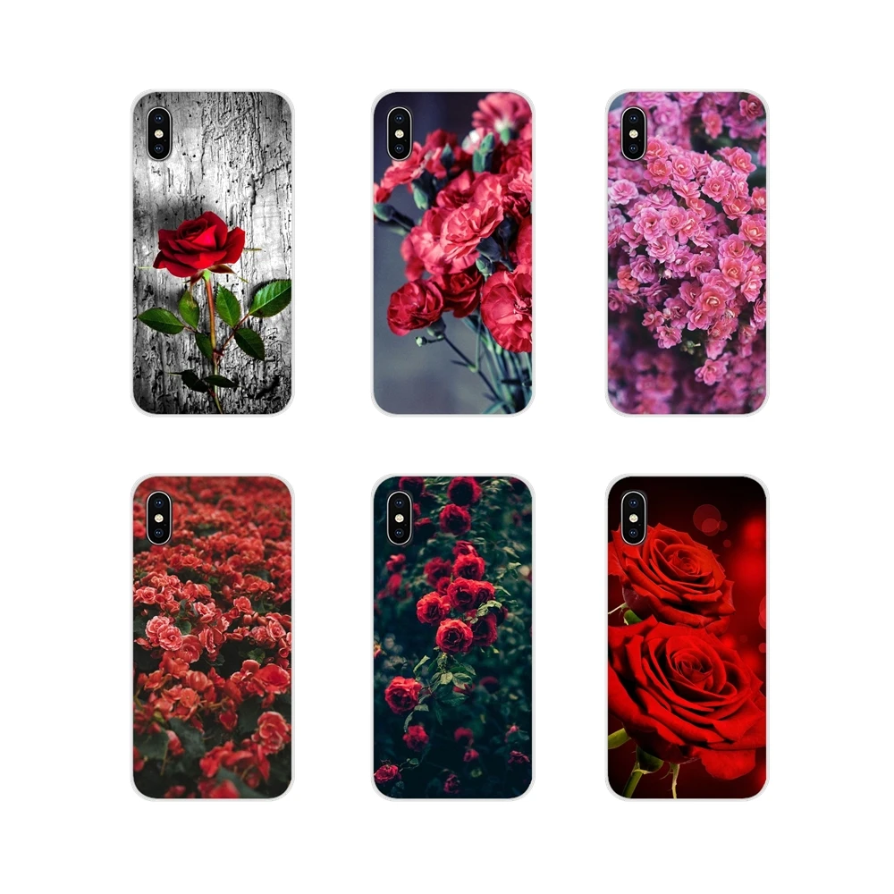 Accessories Skin Case Valentine's day roses flowers For Xiaomi Mi4 Mi5 Mi5S Mi6 Mi A1 A2 5X 6X 8 9 Lite SE Pro Mi Max Mix 2 3 2S
